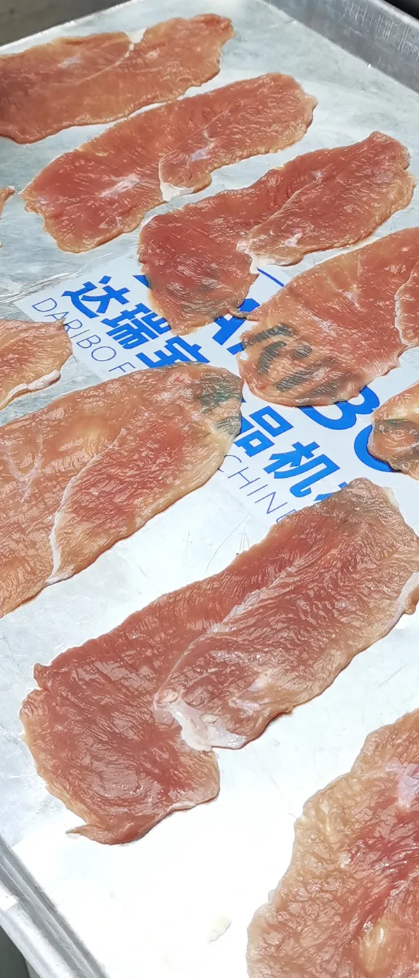 Rebanadora horizontal de carne fresca