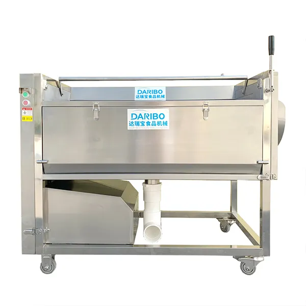 Lavadora de cepillos para vegetales